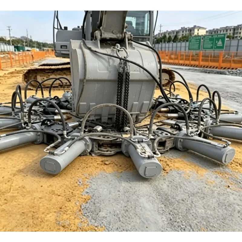 Best-Selling Efficient Concrete Pile Head Breaking Cutter Round Type Hydraulic Pile Breaker Cutter for 20‑40T Excavators