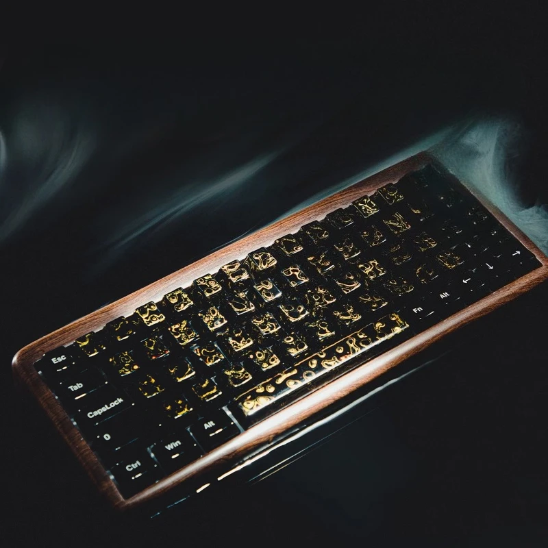 Ceramic keycap set, intangible cultural heritage craftsmanship lacquered feel