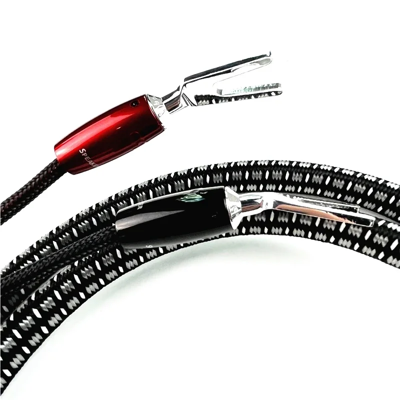 1 Stuks K2 Midden Luidsprekerkabel Massief Perfect Oppervlak Zilver (Pss) Geleiders Hifi Audio Versterker Luidsprekerkabels