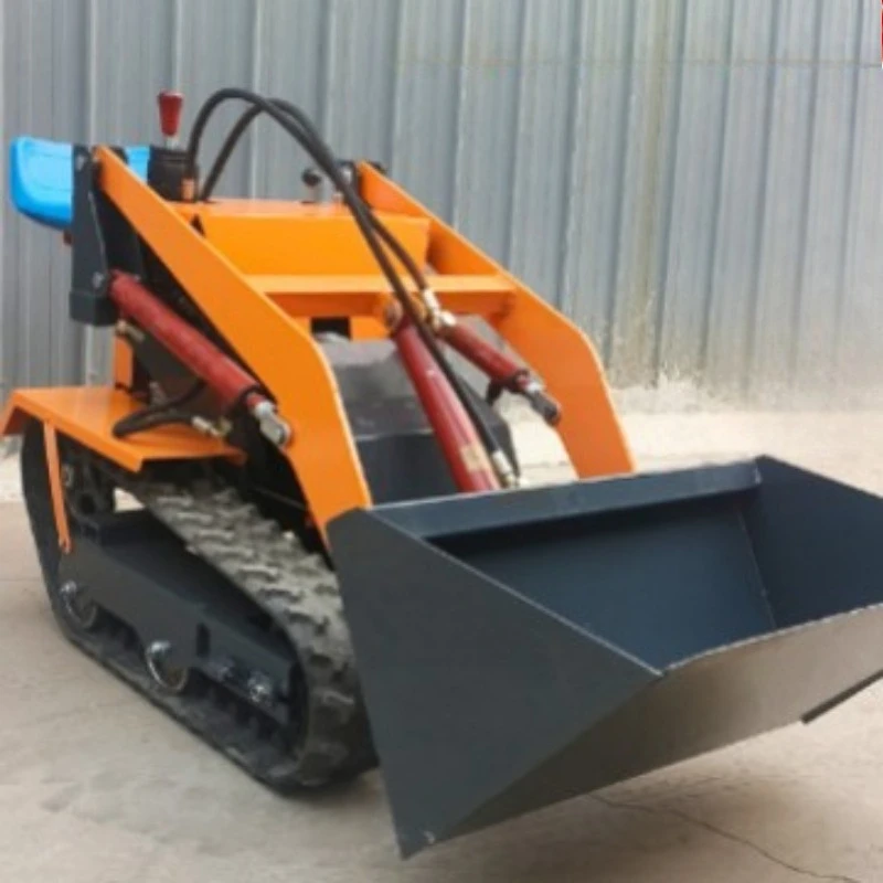 Skid steer loader Multifunctional remote control forklift Indoor and outdoor decoration Construction Crawler loader