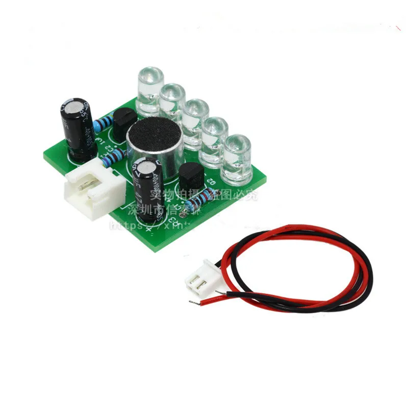 Voz controlada led melody luz kit de produção eletrônica diy kit de produção diversão eletrônico