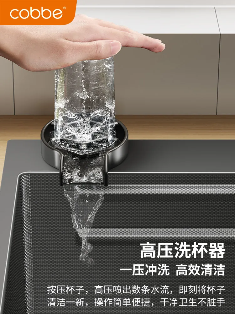 Yjq vegetable basin single slot stainless steel kitchen sink under the counter basin thickened dishwashing sink