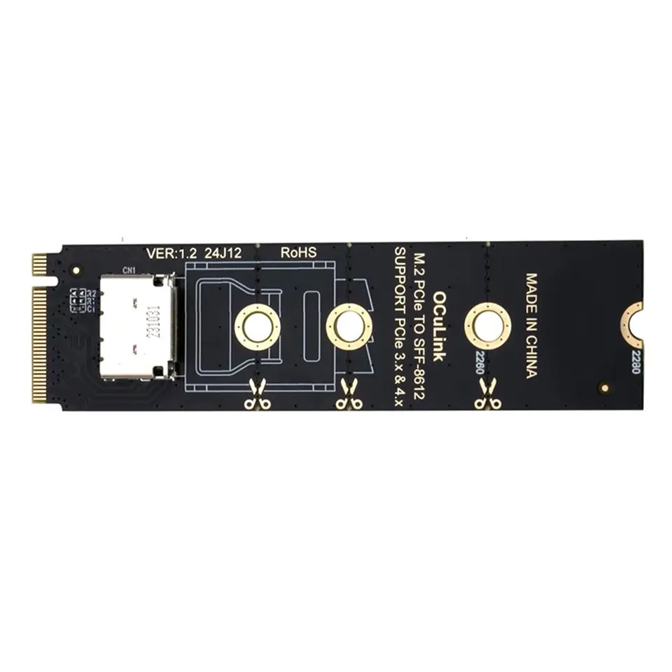 ~클리어런스 A NVMe to SFF-8612 어댑터 M.2 NVMe PCIe 4.0 X4 to OCuLink SFF-8611 4i 호스트 어댑터 (eGPU 및 SSD용) 썸네일 7