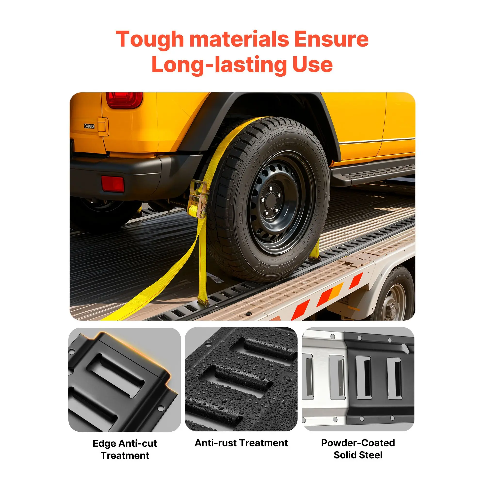 E-Track Tie-Down Rails, 4 Pack, 7.7 ft Secures Cargo & Heavy Loads Up to 2,000 lbs, Trailer - System Suitable for Garages, Vans