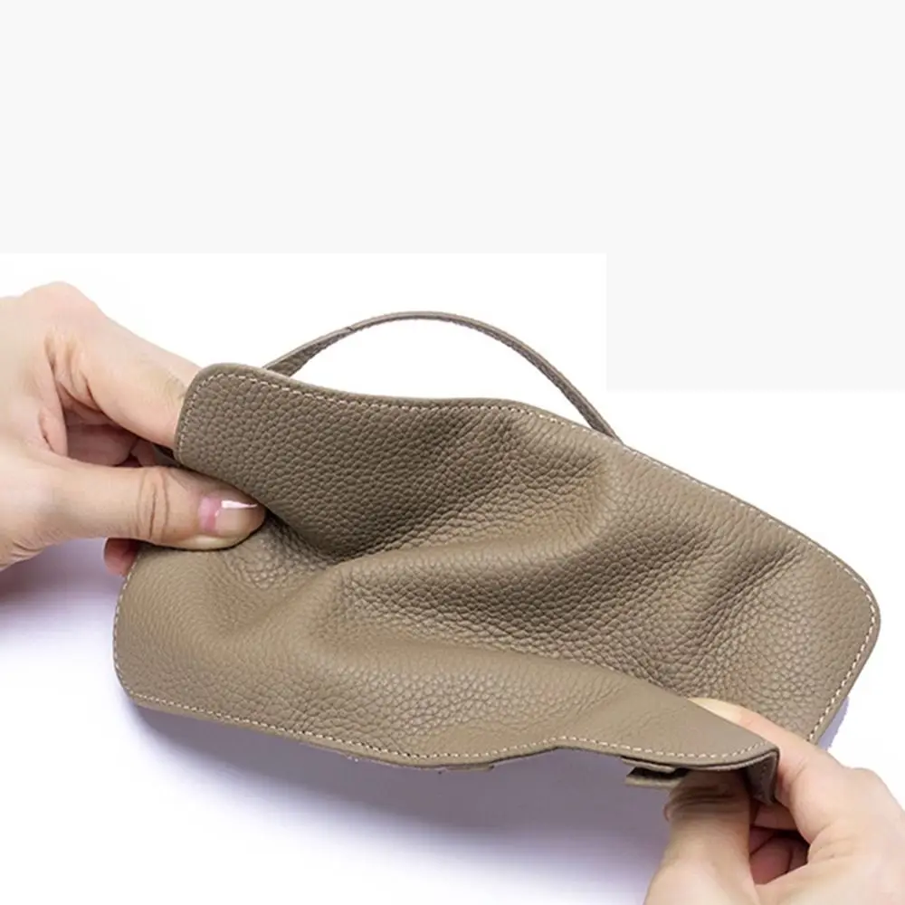 Leathers Mini Roll Foldable Jewelry Case Soft Durability Portable Storage Bag Fashion Multipocket Roll Up Bag Brooches