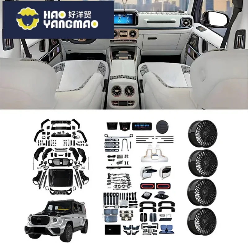 Suitable One Set Upgrade g Class G Wagon G550 G350 G63 W463 W464 Interior Plus Exterior Body for Maybach G900 Full Kit
