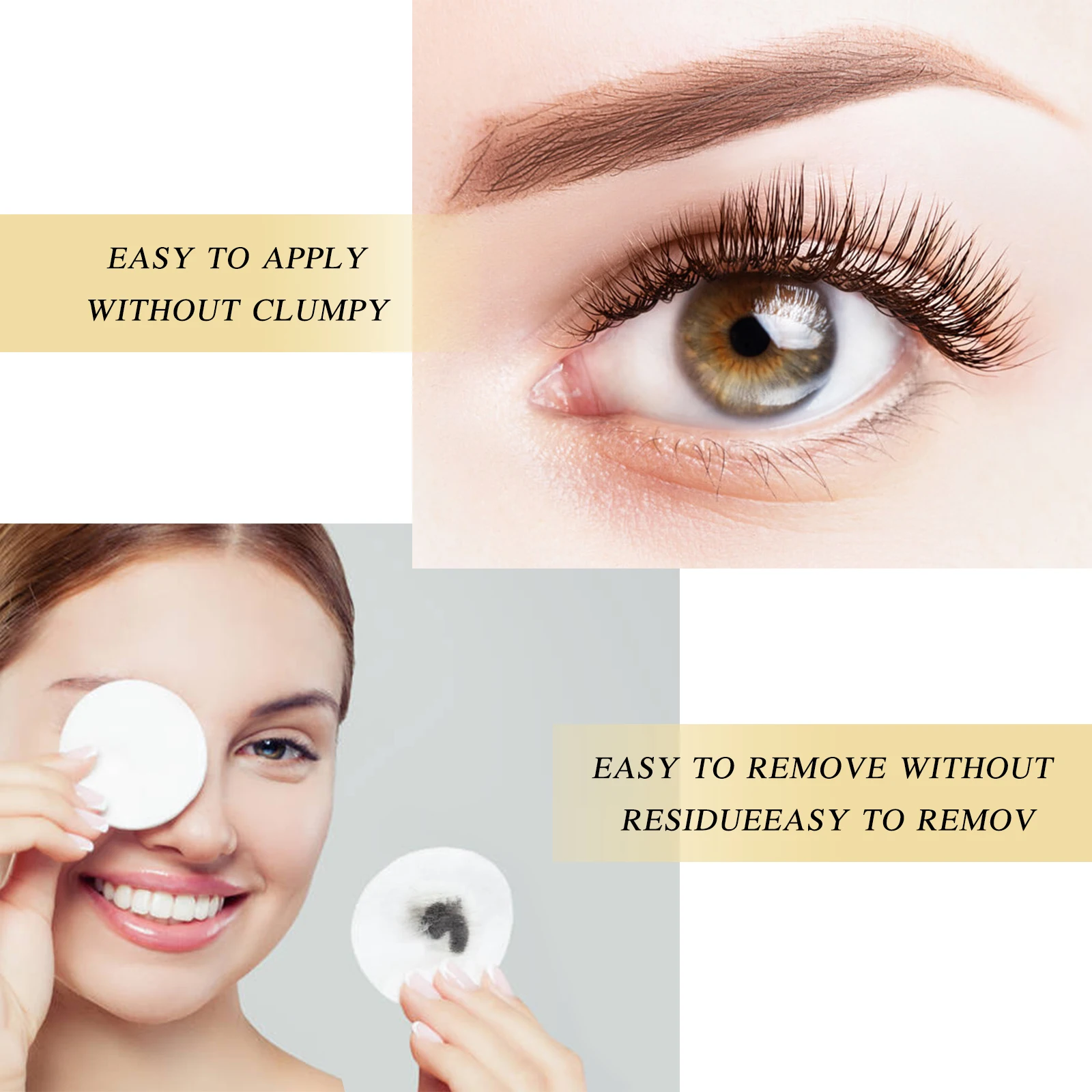 Quewel 5ml Eyelash Glue DIY Clusters Segmented Dovetail False Lashes Extension Adhesive Waterproof Latex Free Makeup Tool