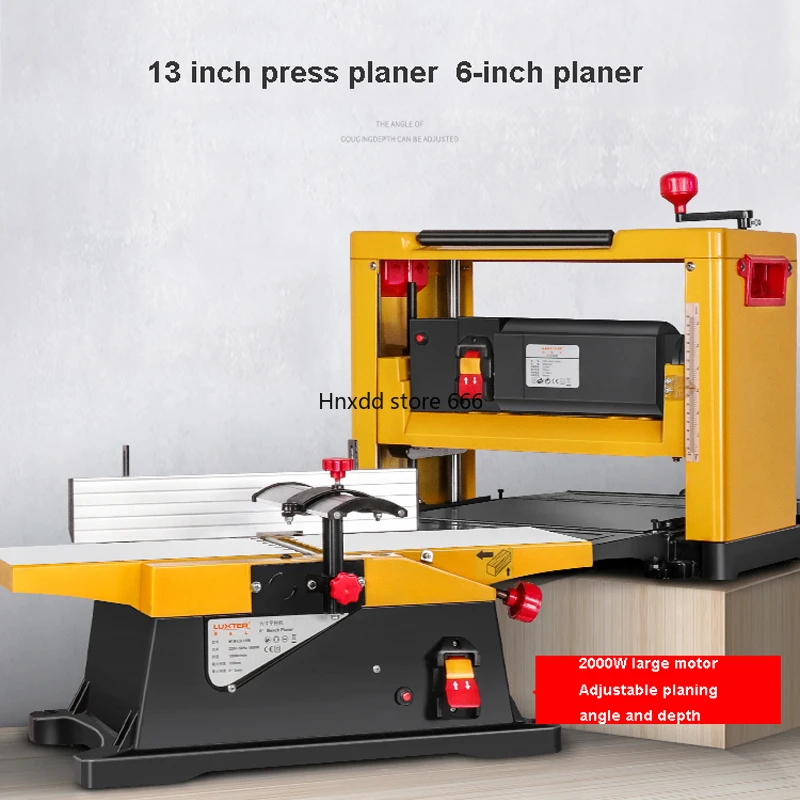 Multi-functional Woodworking Press Planer Small Electric Planer Machine Table Flat Planer Machine Automatic Feeding And Grinding