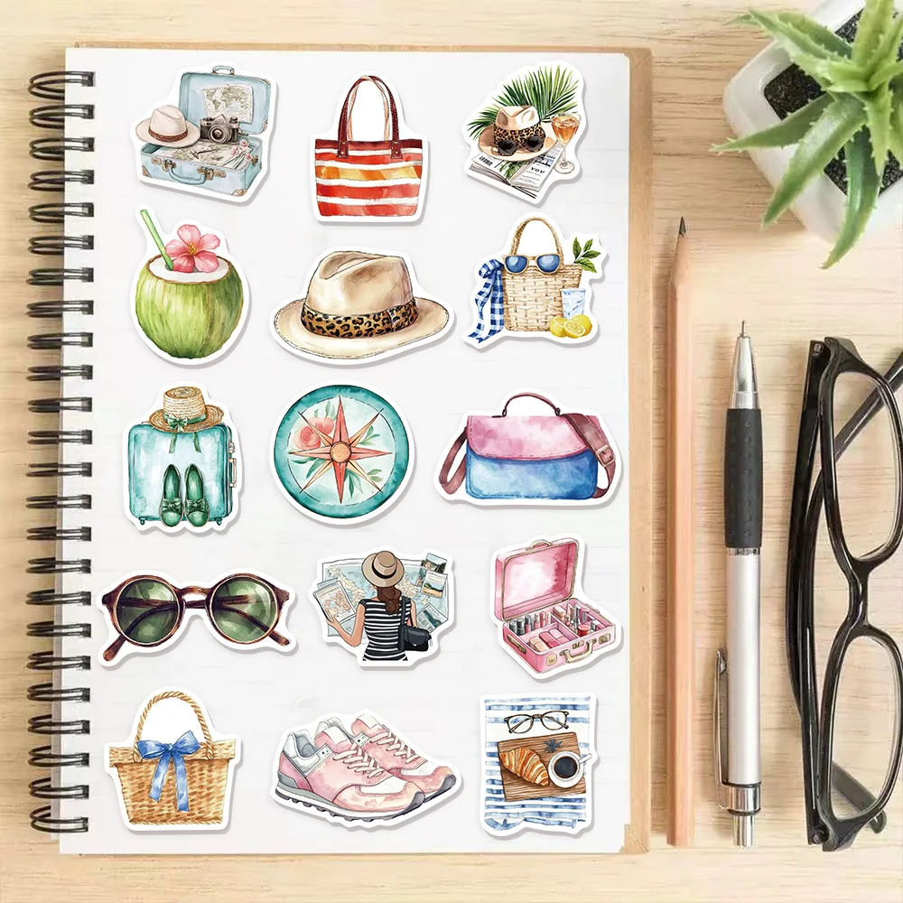 50 SZTUK Naklejek z Motywem Podróży, Zabawne Graffiti, DIY, Do Scrapbookingu, Notatnika, Tabletu, Wodoodporne Naklejki