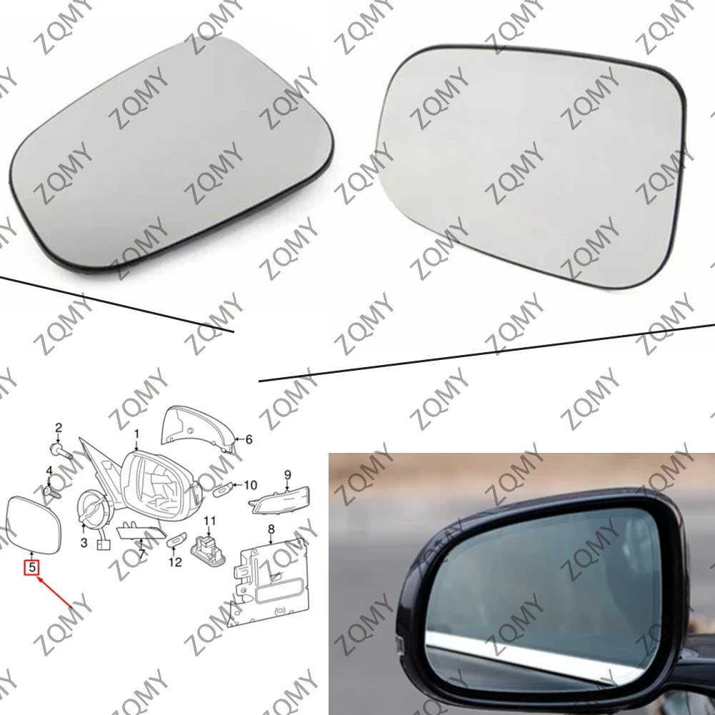 

2Pcs Car Rearview Mirror Glass Replacement For Jaguar Vanden Plas XF XJ XJ8 XK XE I-PACE C2Z31946