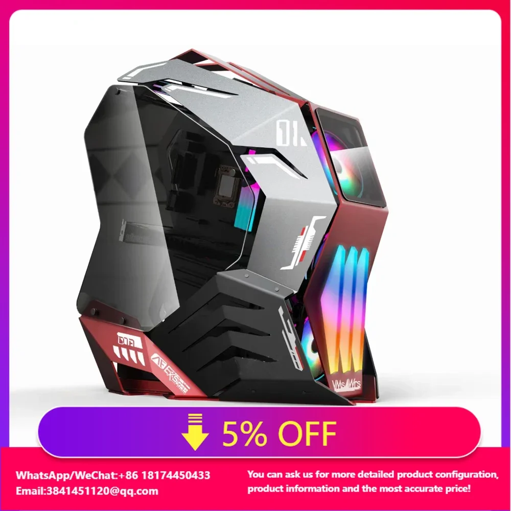 

USB3.0 Высококачественный игровой чехол Atx с широким корпусом Игровой чехол с двумя стеклянными сторонами