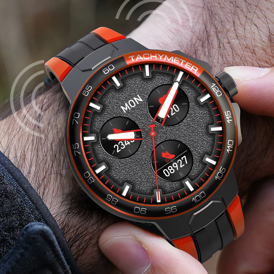 

Smart Watch Men Bluetooth Call GPS Track Movement All-Day Monitoring ACC Big Speaker Bass Effect Outdoor Sports Smartwatch