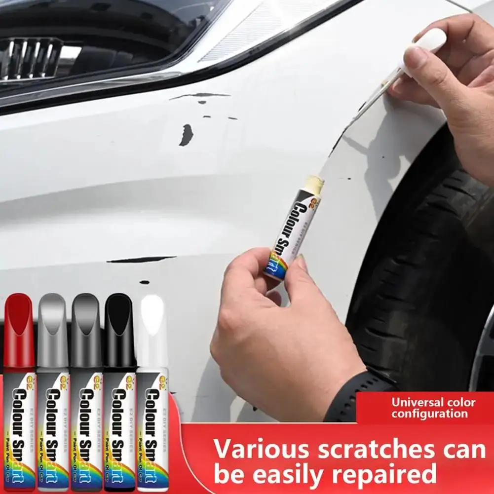 Car Paint Scratch Repair Pen Universal Color Retouching White Paint Up Pen Pearl Black Black Black White Pearl Touch W1I8