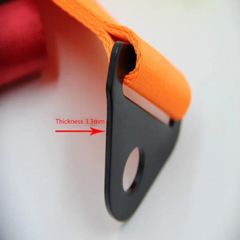 

Car Tow Strap Racing Towing Hook Sports Set Nylon Trailer Rope High Strength 2T For Auto Front Rear Bumper Styling Accessories