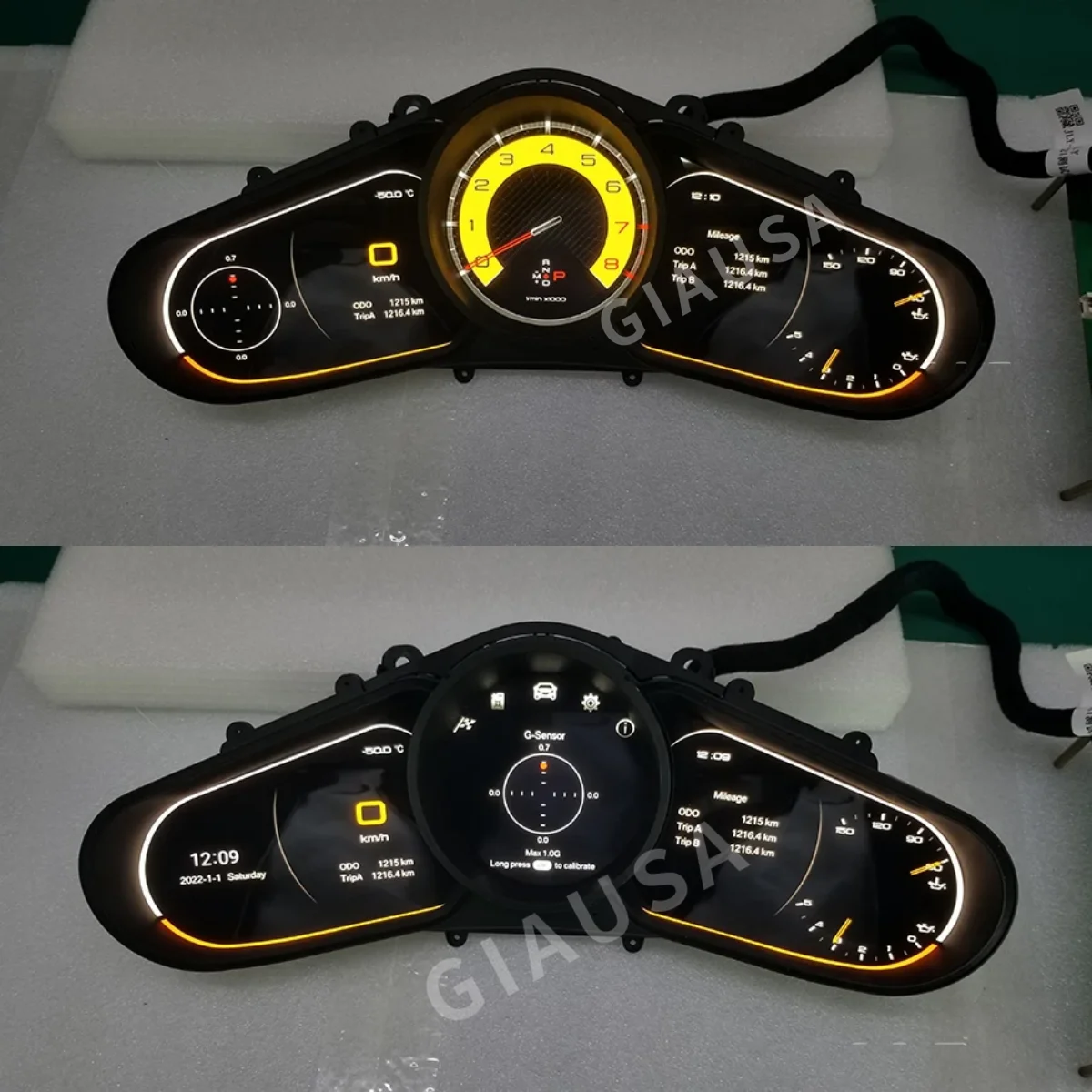 12.3Inch Car Digital Instrument Cluster New Upgrade Car Cockpit Linux Speedometer LCD Dashboard For Porsche Cayenne 2011-2016