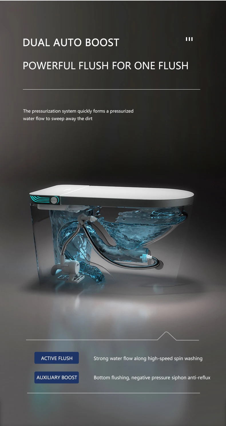 Автоматические туалеты с датчиком смыва Интеллектуальные умные туалеты для ванной комнаты Автоматические туалеты Умный туалет