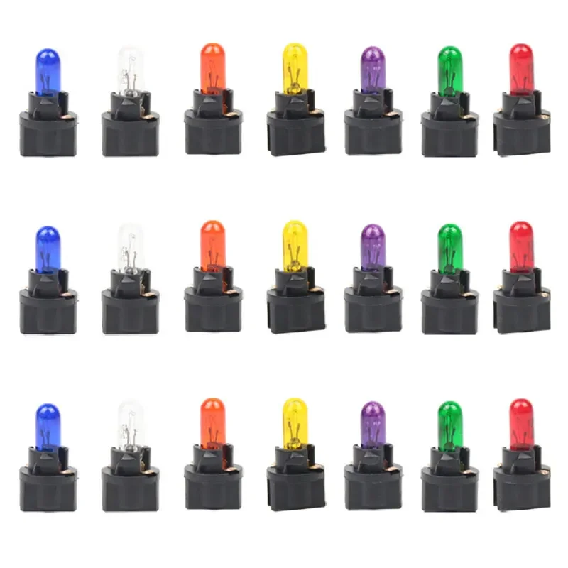 1/5/10Pcs T5 LED Car Light Automobiles Light-emitting Diode Instrument Gauge Dashboard Light Bulbs12v/24v Auto Interior Lamp