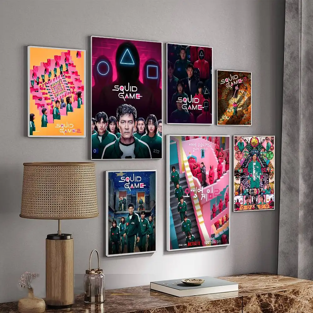 TV Game S-Squids Good Quality Prints and Posters Vintage Room Home Bar Cafe Decor Aesthetic Art Wall Painting