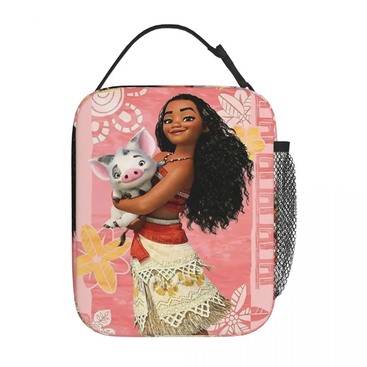 Funny Moana and Pua Merch Insulated Lunch Bag For Outdoor Food Storage Bag Portable Thermal Cooler Lunch Boxes