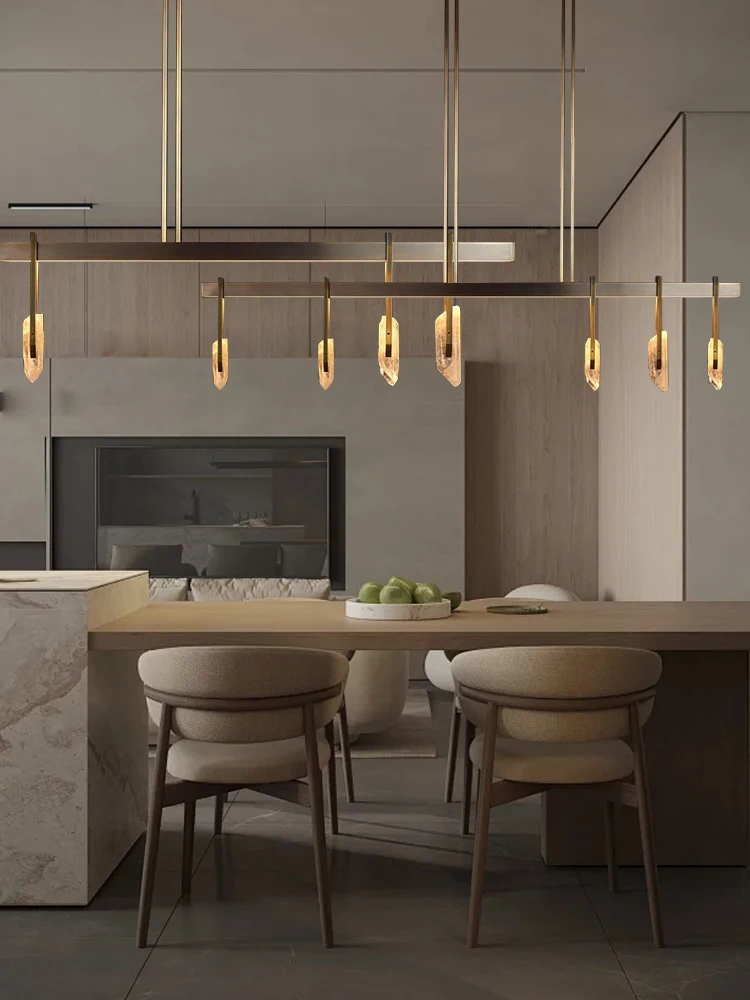 Plafonnier Led suspendu en verre transparent coloré de Style italien, éclairage rond de luxe pour décoration de maison, salon, salle à manger