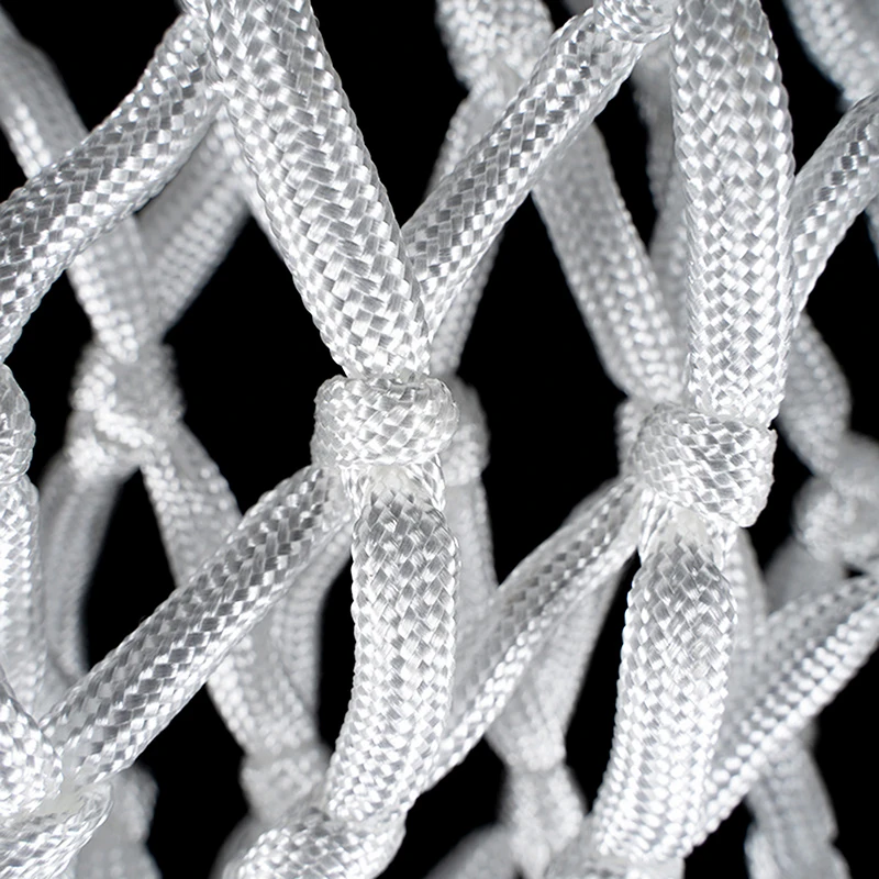 زوج واحد من شبكة حافة كرة السلة القياسية للرياضة، ملحقات شبكية للحلقات الخارجية لألعاب كرة السلة