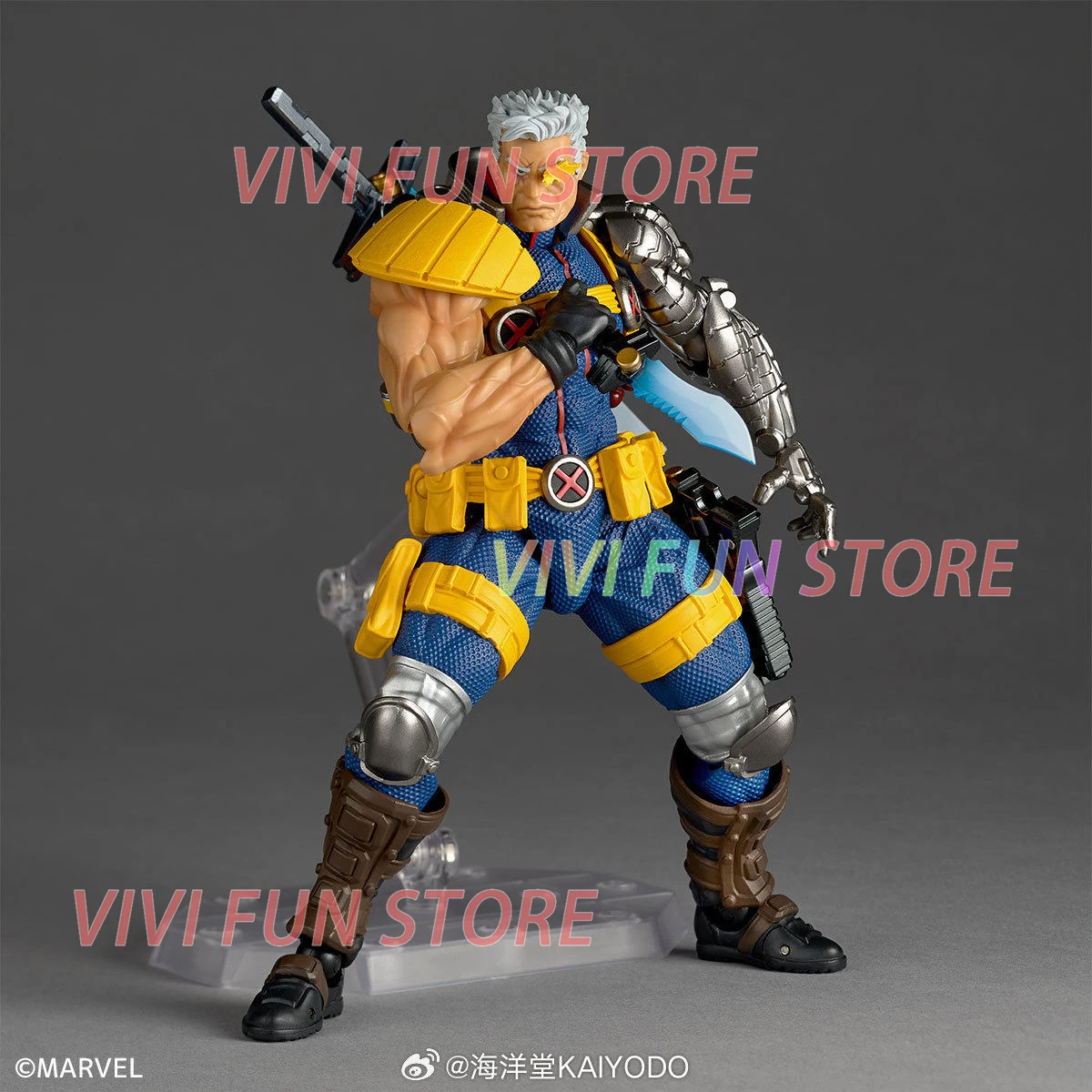 New In Stock Original Kaiyodo CABLE Ver.1.5 Movability Model Toys Revoltech AMAZING YAMAGUCHI X-Men