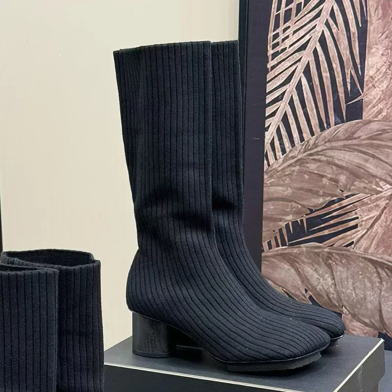 Apontado elástico meias de sal - Street Fashion Rome 2025 avaliação e preço