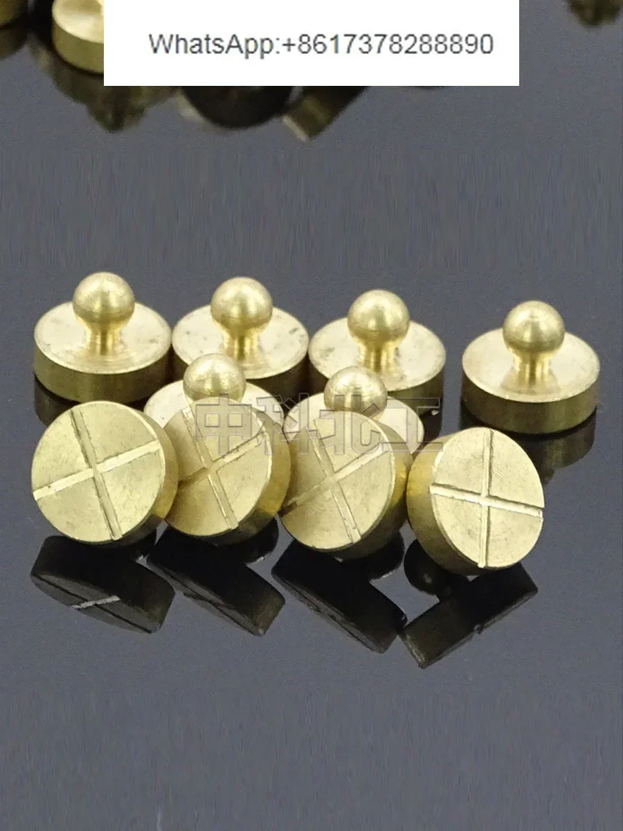 50 قطعة مسمار نحاسي هوائي معقوب φ 10*8 رأس قياس انكماش الخرسانة الهوائية GBT11969-2020 #3