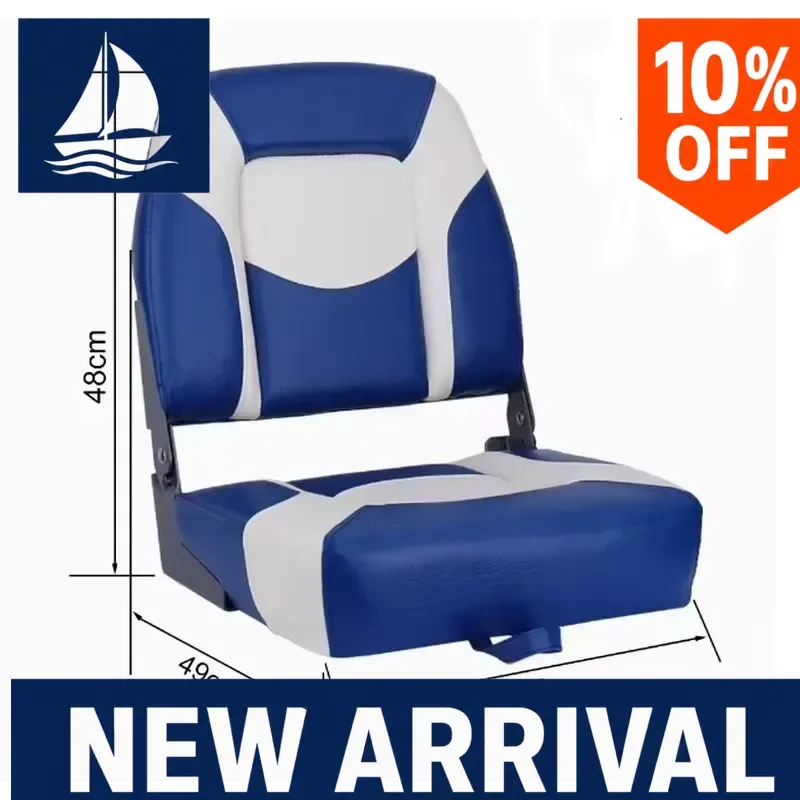 Boat Folding Chair Marine Seat Custom Logo Ship Deck Fishing Yacht Accessories Portable Outdoor Water Sports Gear Parts