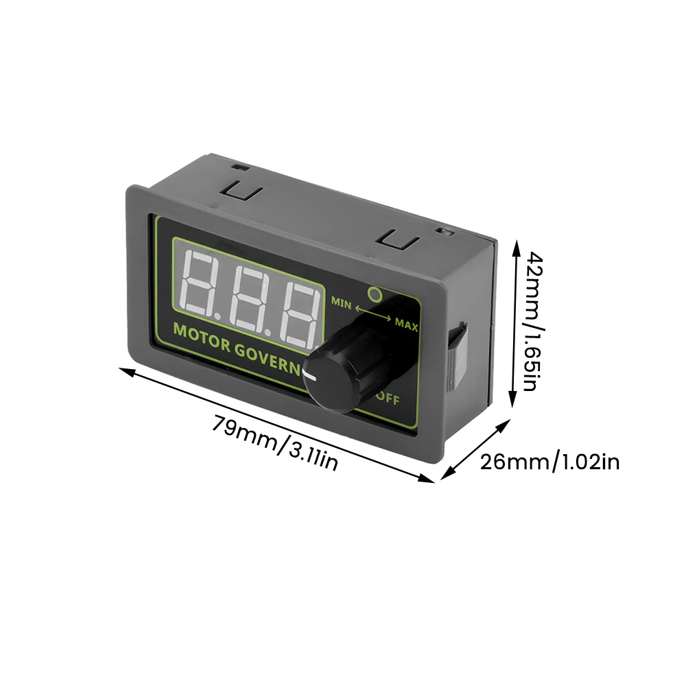 Controlador de Motor de CC, velocidad ajustable PWM, codificador de pantalla Digital, ciclo de trabajo 0-100% ajustable, 7-60V, 12V, 24V, 7A/15A