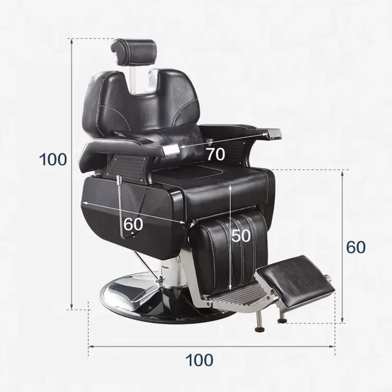 Aesthetic Man Barber Chair Trendy Personalized Professional Armrest Chair Hair Salon Luxury Comfortable Cadeira Salon Furniture