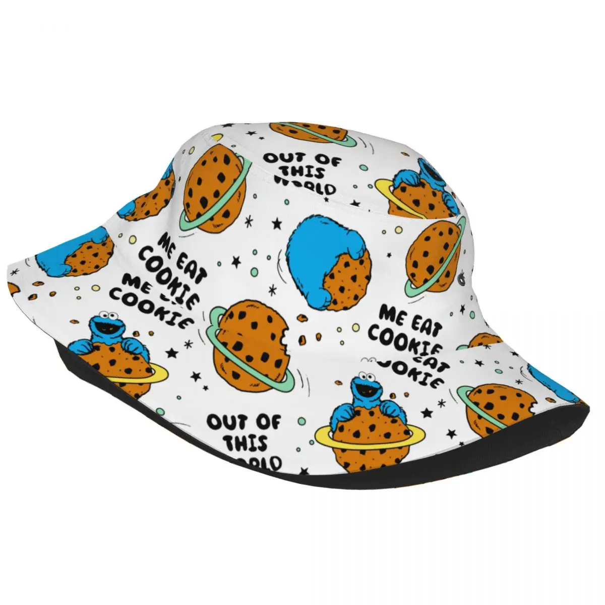 Cute-S-Cookied-S-Monstered Bucket Hat Spring Headwear Cartoon Fishing Fisherman Cap for Outdoor Woman Bob Hats Foldable