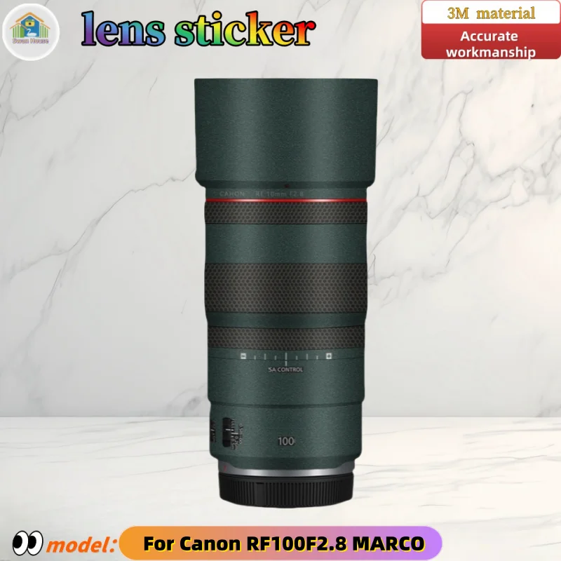 

RF100F2.8 For Canon RF100 F2.8MARCO Camera lens sticker, DIY skin, Precision tailoring wear-resistant protective film