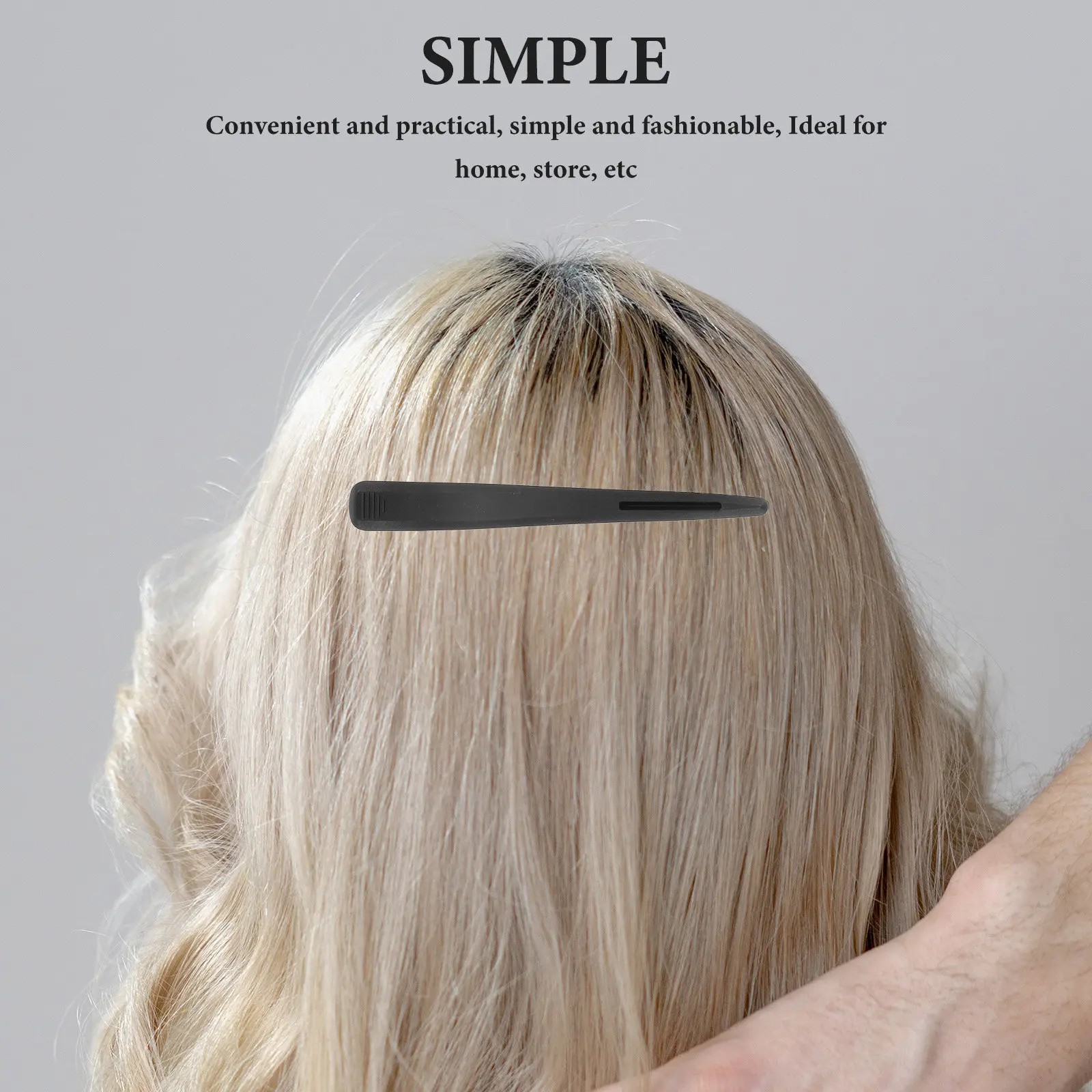 6Pcs Duckbill Hair Clips Plastic Haircut Tools with High Gloss Smooth Surface Ideal for Salon Store Home Hairdressing Cold Wave