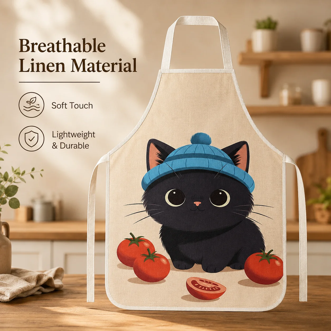 Uroczy czarny koci nadruk z mo – Home Cooking For Cats recenzja i cena
