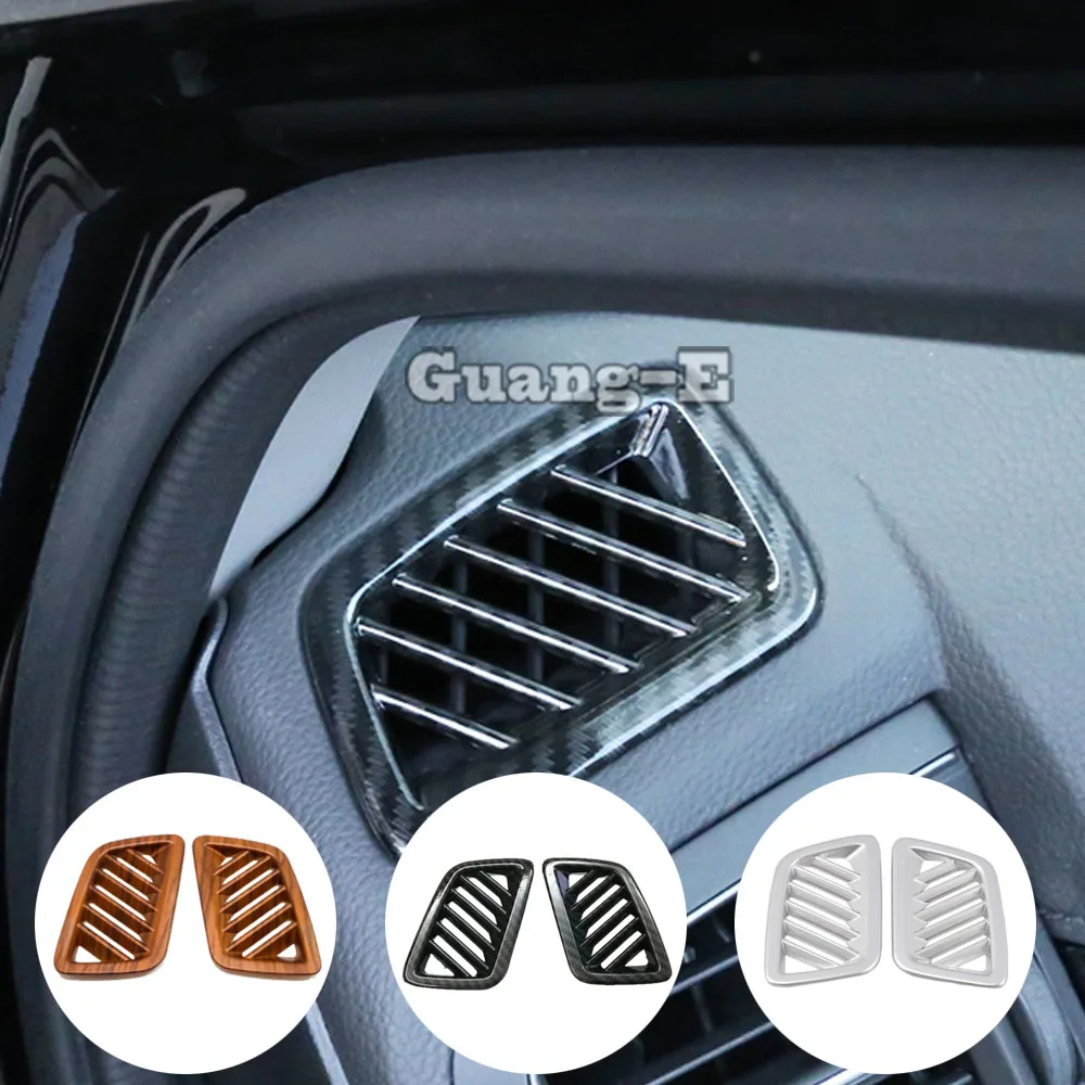 Car Styling Cover Garnish Detector Trim Front Air Condition Outlet Vent Molding 2pcs For Honda CRV CR-V 2017 2018 2019 2020 2021