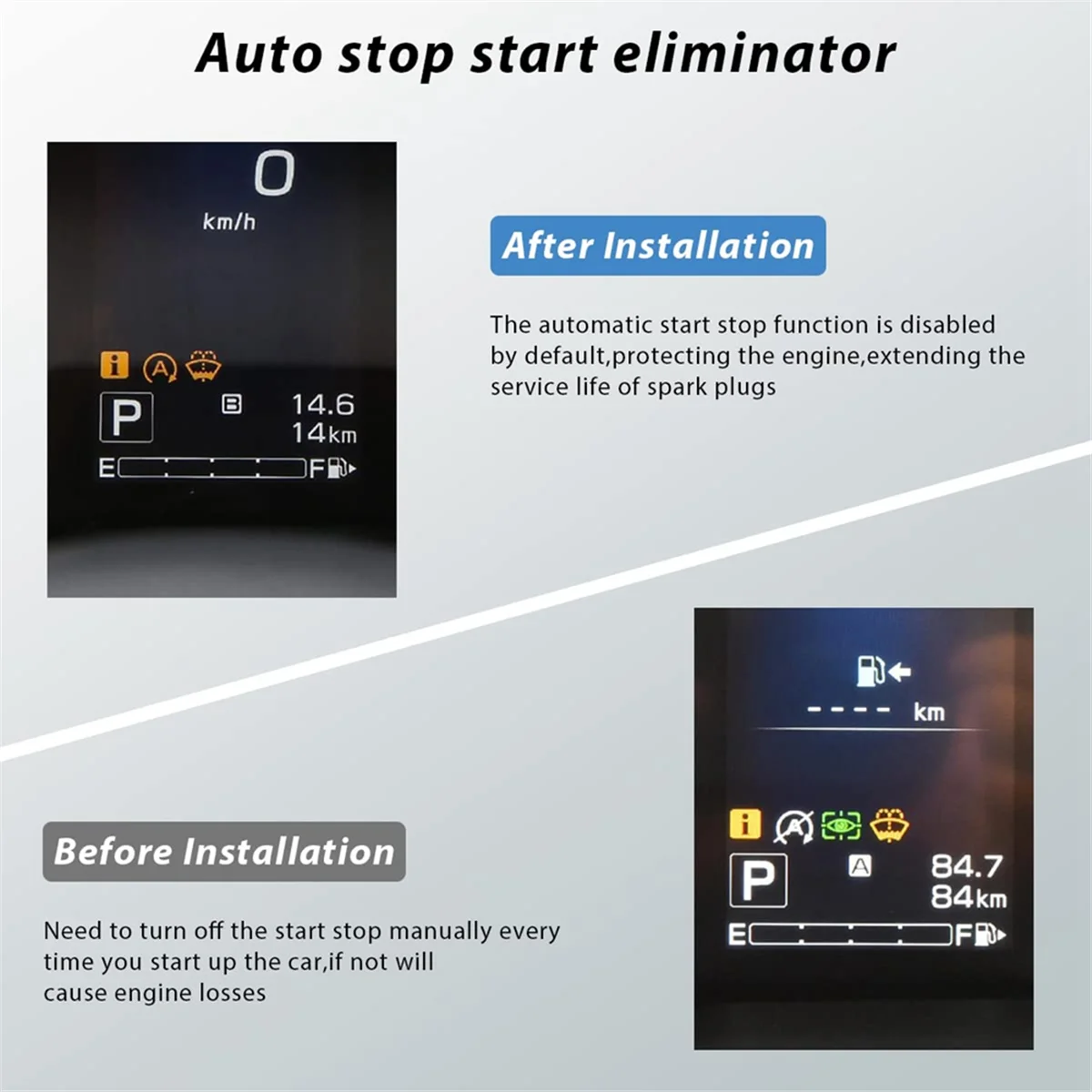 Auto Start Stop Eliminator for Subaru Forester 2019-2022 Legacy 2017-2020 Outback 2015-2020 XV 2018-2022 A-Off