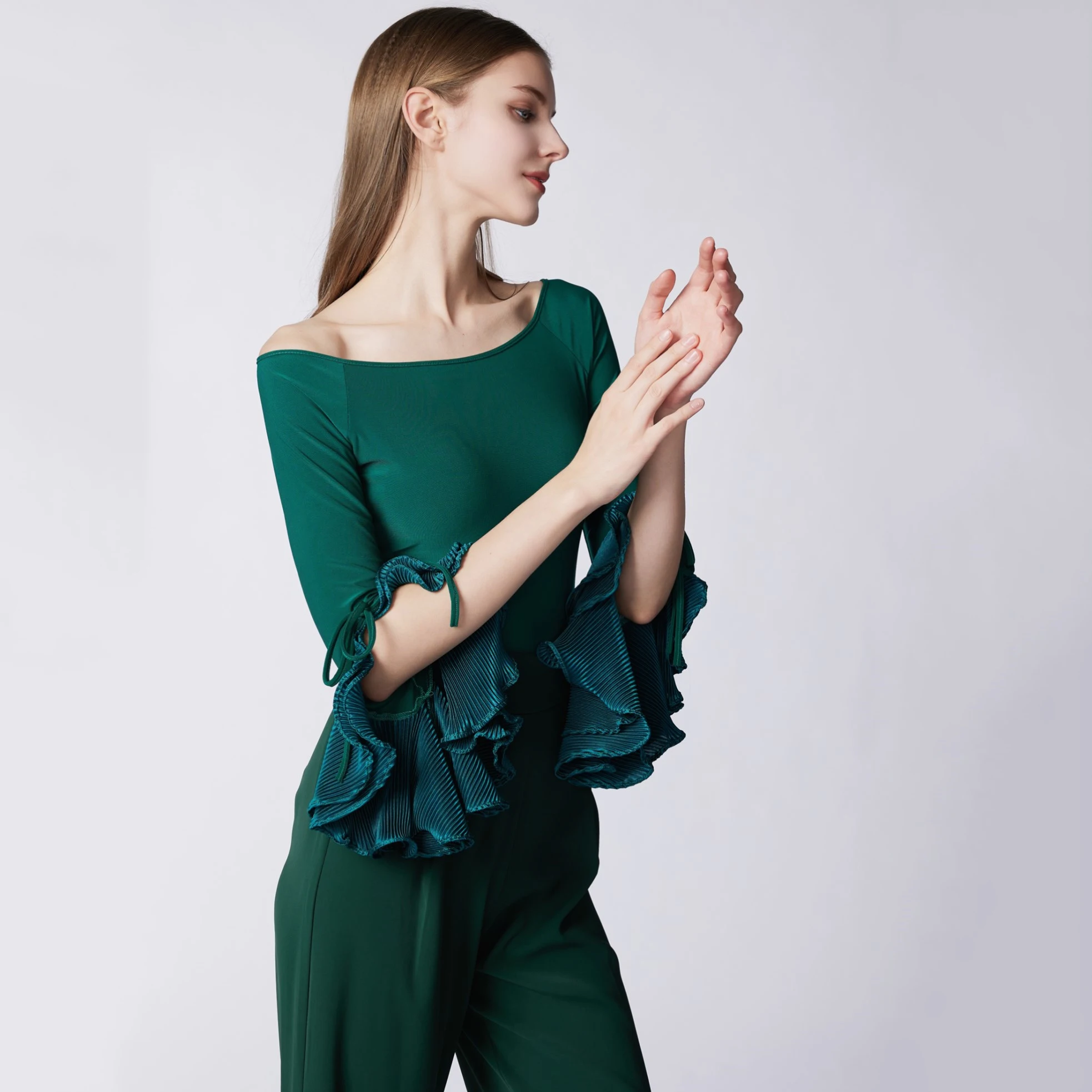 Nowe sukienki do tańca towarzyskiego z dekoltem w łódkę, stroje do ćwiczeń, sukienka do samby, czachy, tanga, kostiumy do tańca latynoamerykańskiego dla dorosłych, strój do występów DN20479