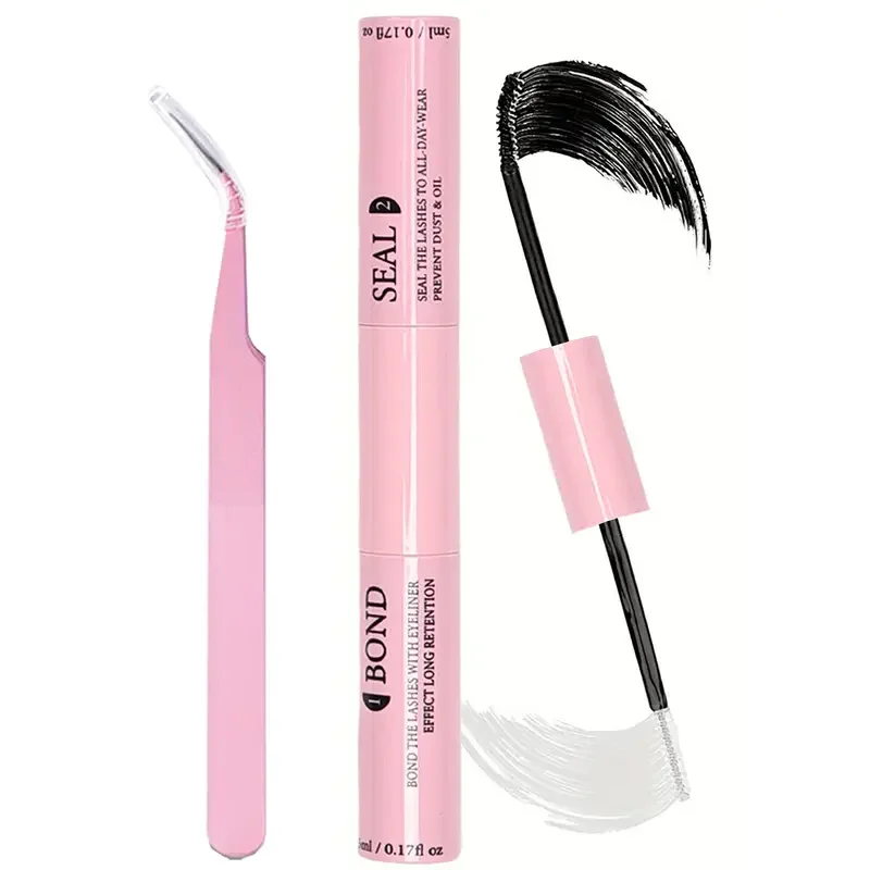 DIY-Wimpernverlängerungsset – D Curl Cluster Lashes mit Bindung und Dichtung, Applikator im Lieferumfang enthalten für den Heimgebrauch