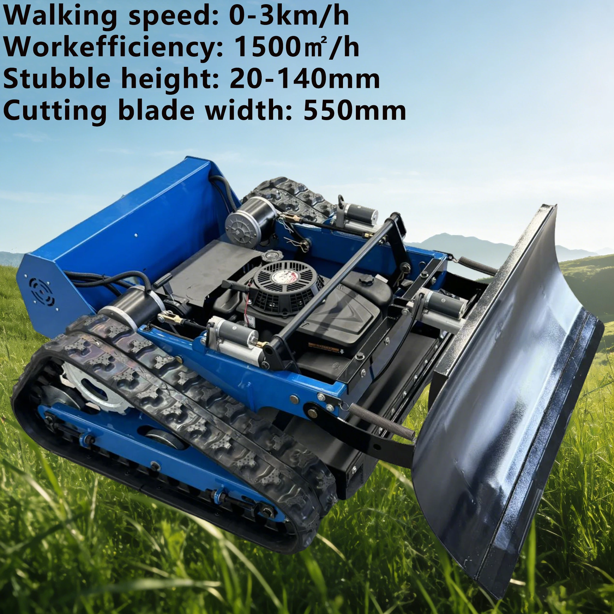 All-Terrain Crawler Lawn Mower Remote Control Grass Cutter Quiet Operation Steep Slopes Mower Excluding Shipping Cost