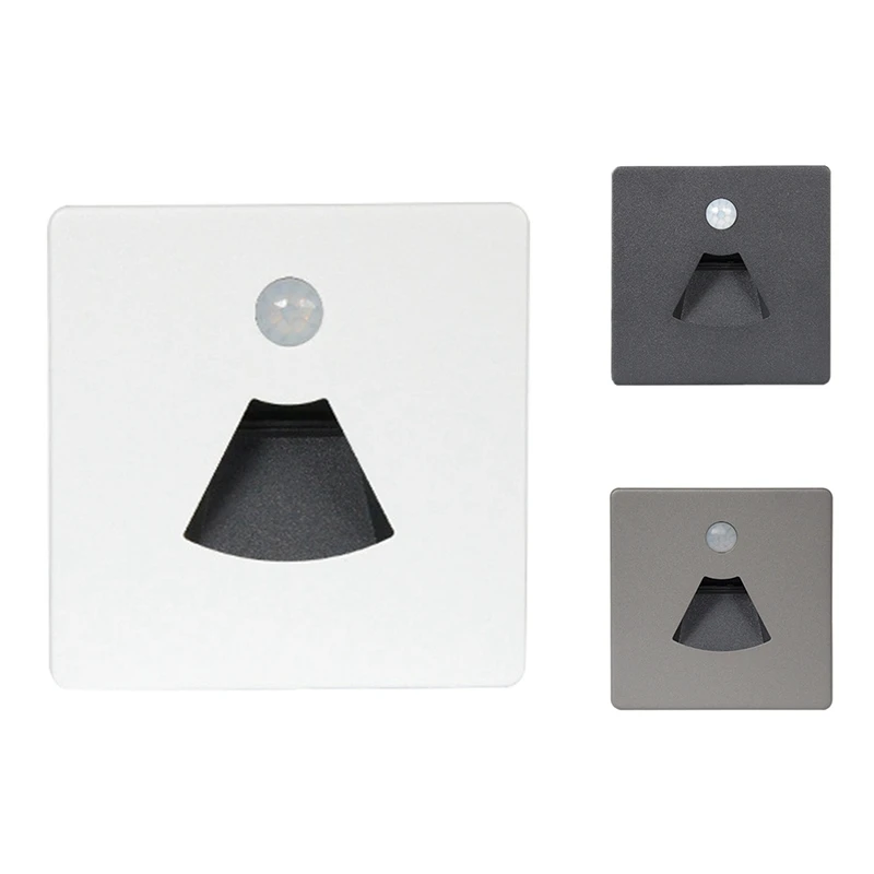 3W LED Motion Sensor Night Light LED Embedded Stair Step Waterproof Light With Motion Sensor For RV Boat Ship Trailer