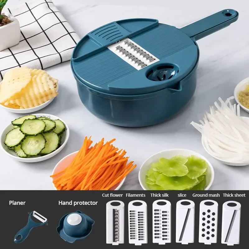 

Vegetable Chopper Manually Cut Shred Grater Salad Carrots Potatoes for Kitchen Convenience Vegetable Tools Manual Shredder