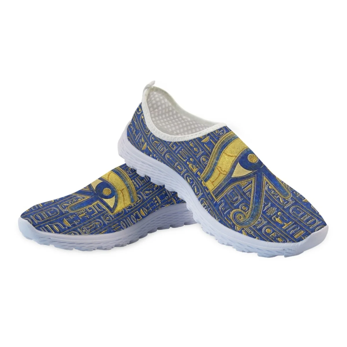 Egyptian Culture Design Women's Flats Shoes Casual Summer Ladies Lazy Loafers Shoes Woman Mesh Breathable Female Zapatos Mujer image 4
