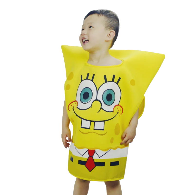 SpongeBob SquarePants Children Costume Performance Clothing Dress Up Cosplay Sponge Baby Fashion Cartoon Anime Party Clothing