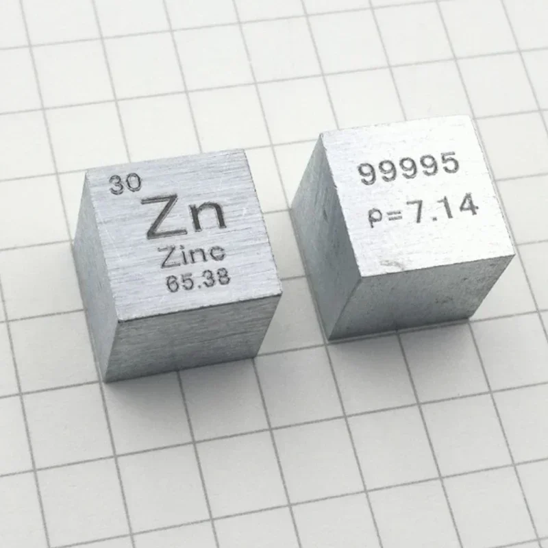 10*10*10mm Metal Zinc Periodic Table Cube Zn high purity Pure Zinc Cube Wonderful Element Collection Craft