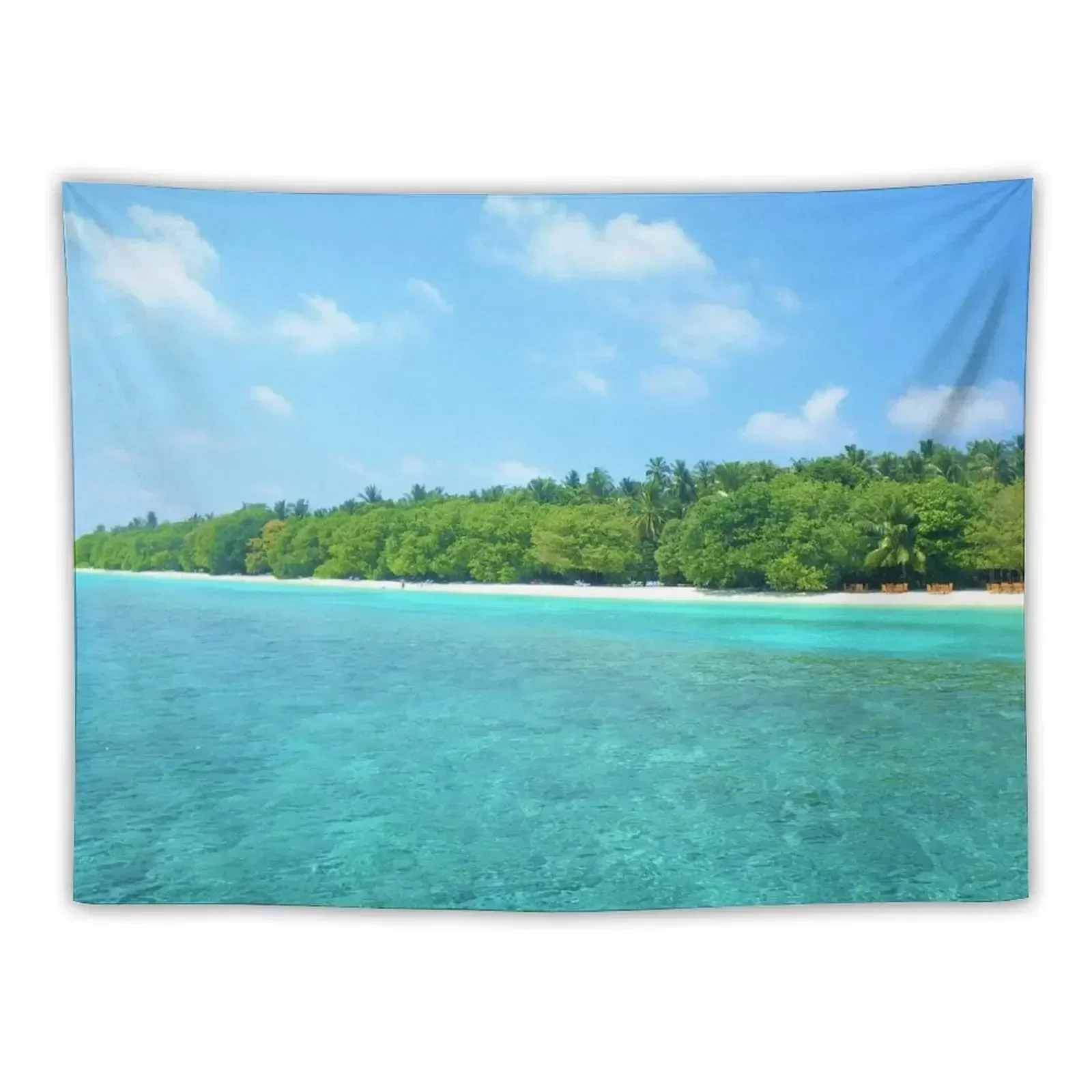 

Tropical vibes on an idyllic tropical island Tapestry Home Decoration Accessories Decorations For Room House Decoration Tapestry