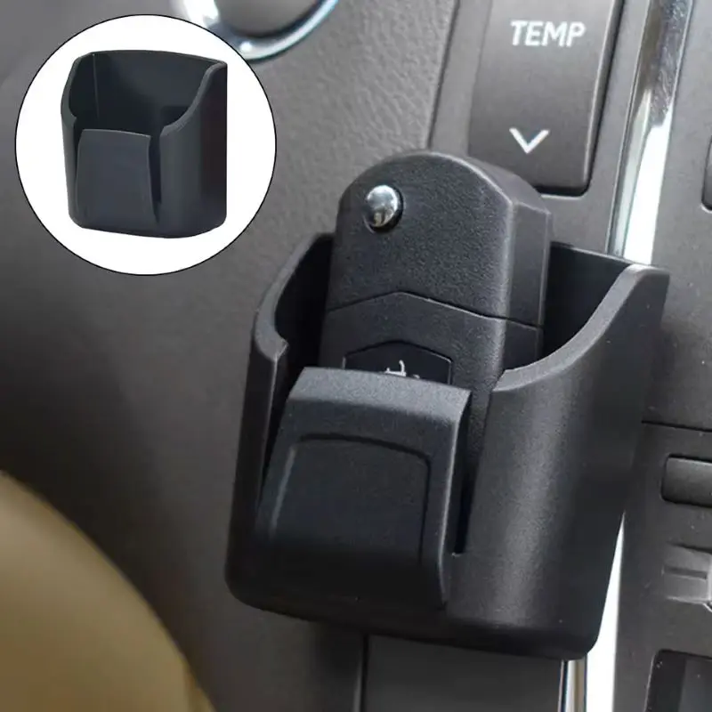 Multi Function Car Key Holder With Sticker Car Fob Remote Key Storage Box Dashboard Centre Control Mount Card Holder