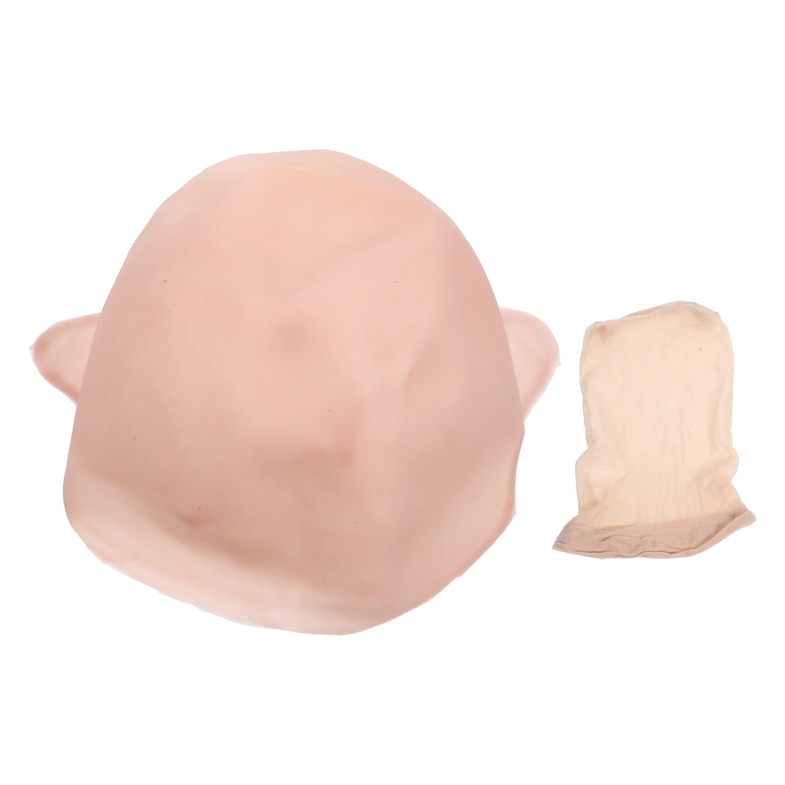 

1 комплект, силиконовая лысая шапочка для косплея, чехол для лысый головы, эластичный удобный реквизит для взрослых, аксессуары для макияжа