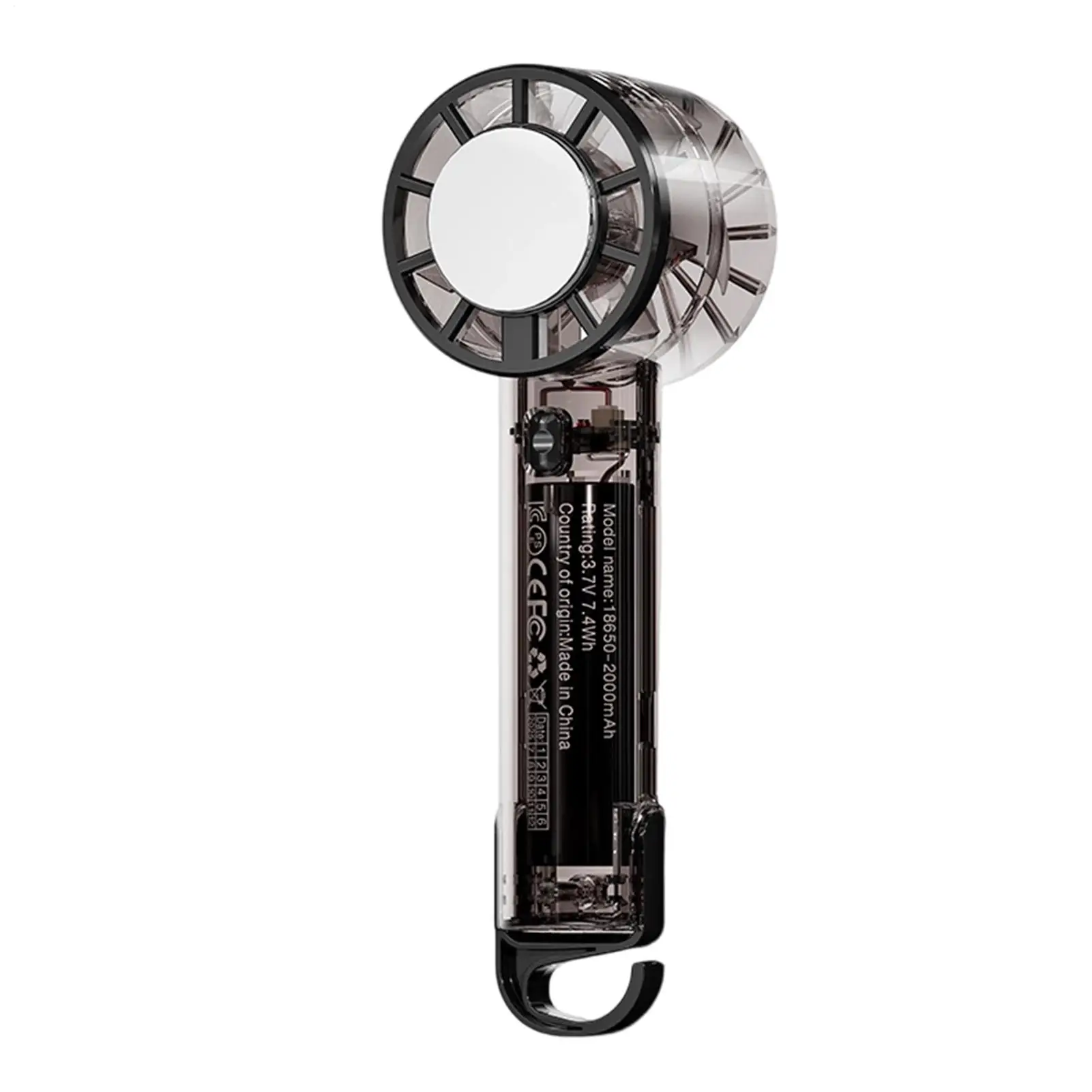 

Перезаряжаемый ручной вентилятор с 3 регулируемыми скоростями, портативный мини-вентилятор с крючком для пляжа, пикника и использования на открытом воздухе