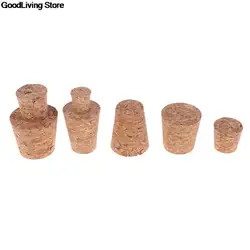 10pcs High Quality Wood Wine Glass Bottle Stopper Kettle Pudding Container Cork Cap Burette Buret Tube Lid 15 Sizes